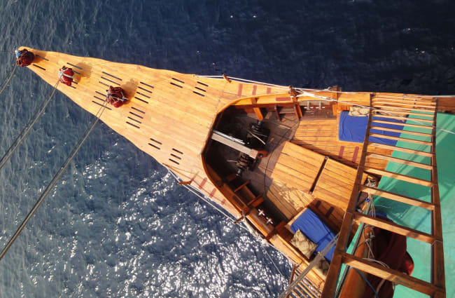 Bowsprit from above