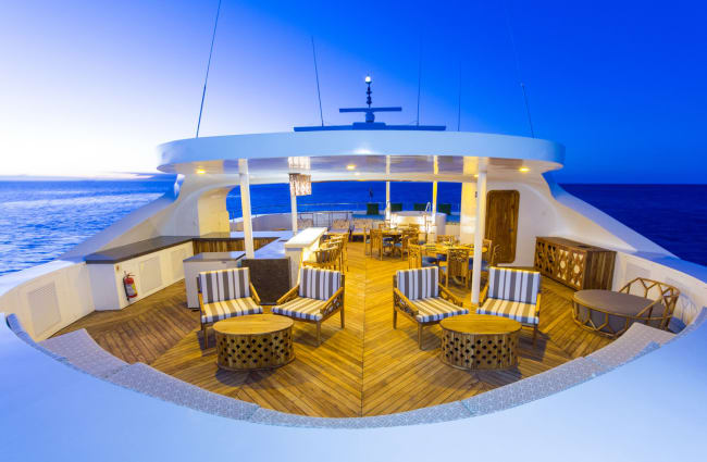 Sitting area on the top deck