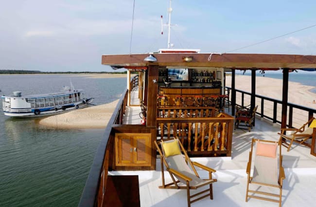 Sitting area on the top deck