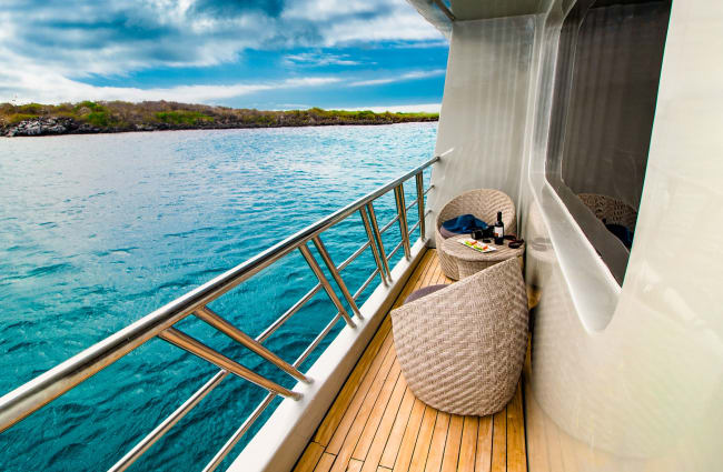 Sitting area on the balcony