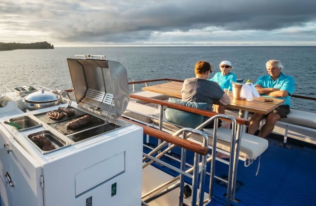 Barbecue on the sun deck