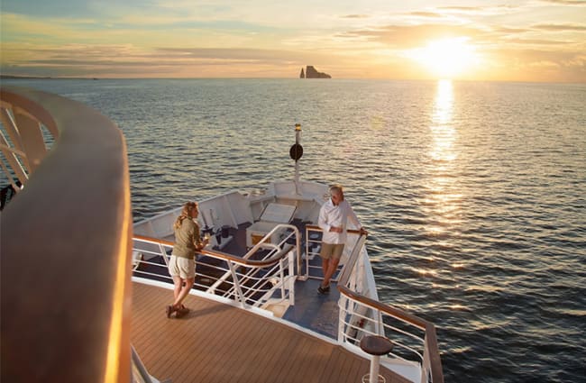 Passengers enjoying the Observation Deck