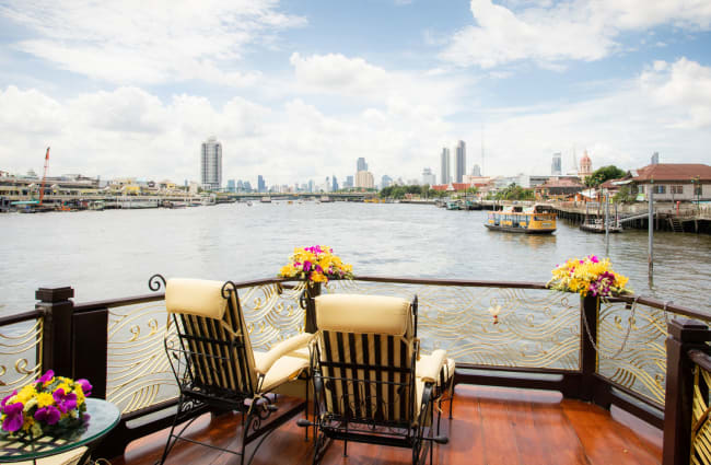 Chairs on the terrace