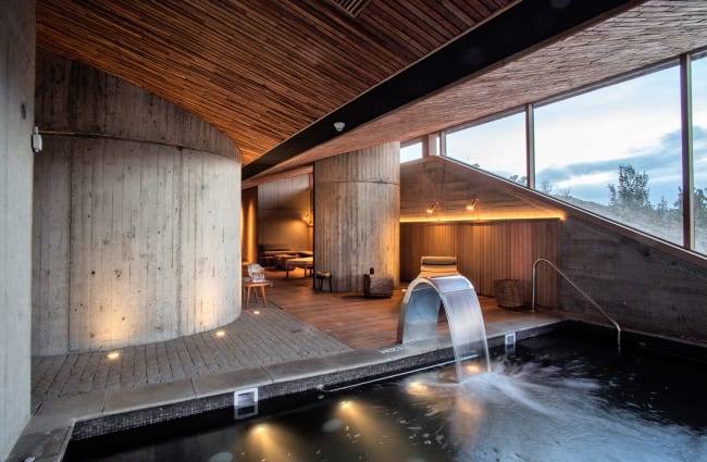 pool and spa at the tierra chiloe lodge, chile