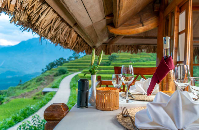 Table on the terrace