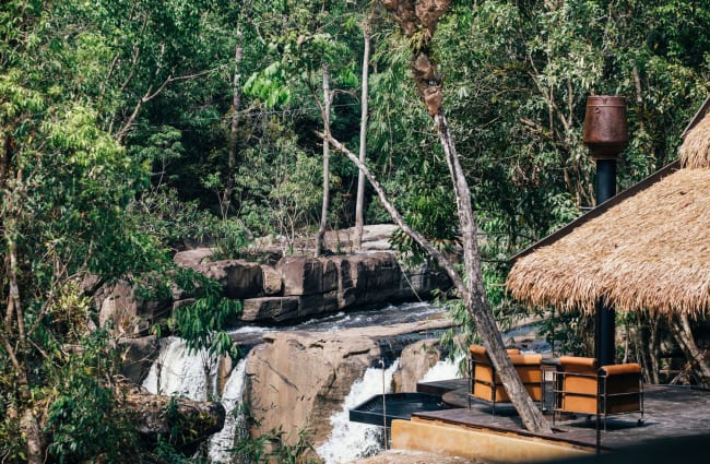 Bar by the wild river