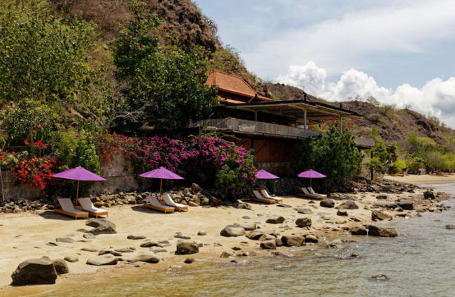 Beach by the restaurant