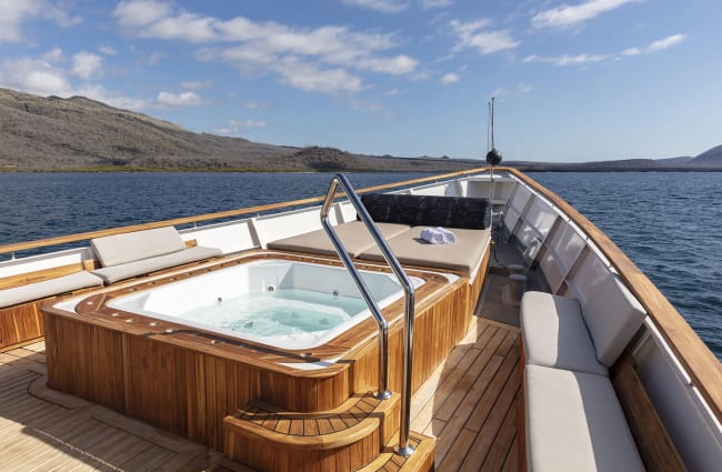 Jacuzzi on the Grace in Galapagos