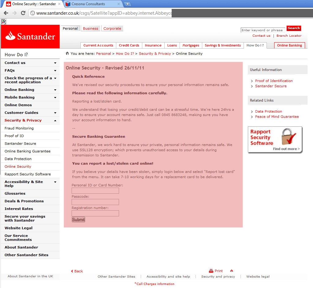 Santander Bank Online Banking Login