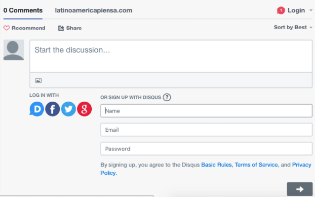 Módulo de Disqus Módulo Disqus