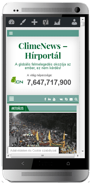 ClimeNews - Hírportál mobiltelefonon is!