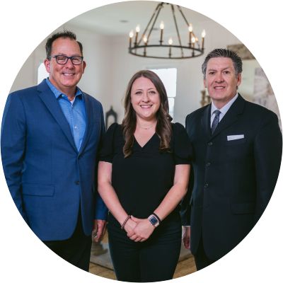 Tara Deselms, Tim Warren and Mark Sharp