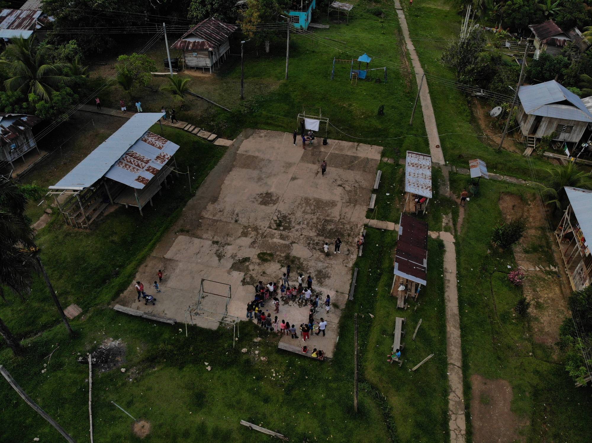 Cancha de la comunidad indígena de Loretoyaco