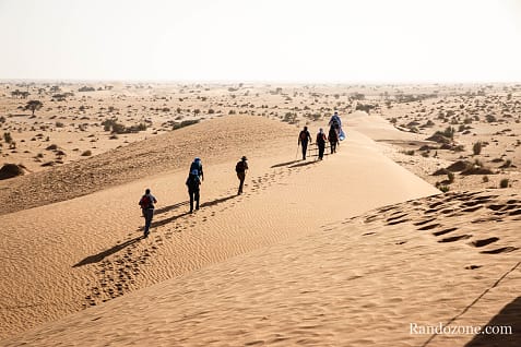 Trekking en Mauritanie : marcher dans le désert / Photo _MG_5562