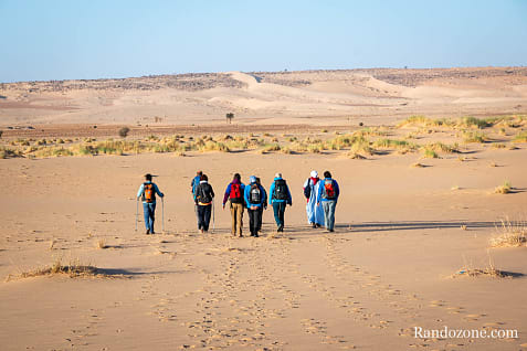 Trekking en Mauritanie : marcher dans le désert / Photo _MG_5277