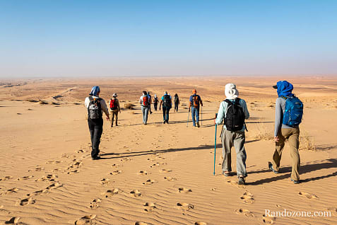 Trekking en Mauritanie : marcher dans le désert / Photo _MG_5364