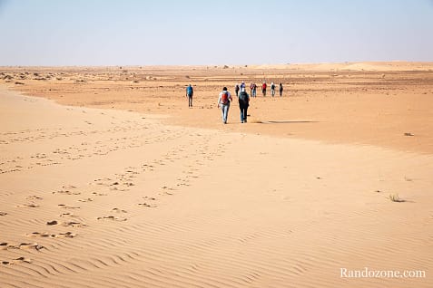 Trekking en Mauritanie : marcher dans le désert / Photo _MG_5384