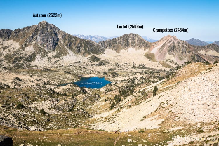 Randonnée au lac de Madamète depuis Tournaboup Lac Nère et sommets