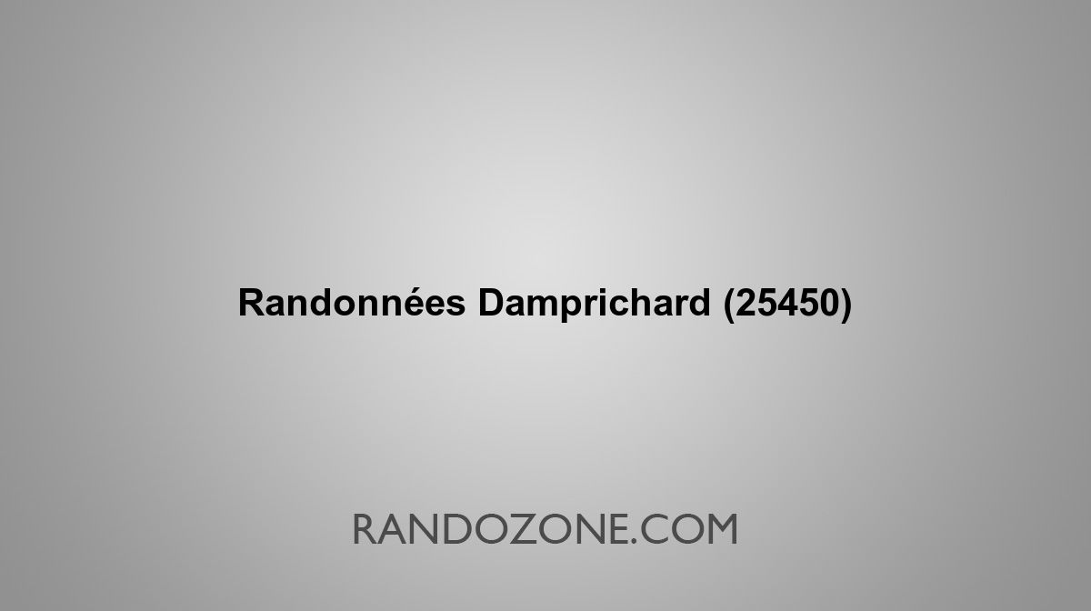 Randonnées Damprichard 25450 Topos et tracés GPS : les meilleurs ...