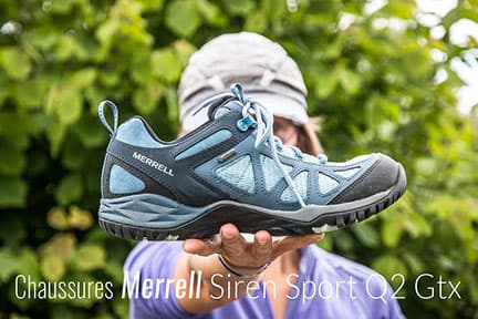 Test et avis Test des chaussures Merrell Siren Sport Q2 Gore-Tex Test : Test des chaussures Merrell Siren Sport Q2 Gore-Tex
