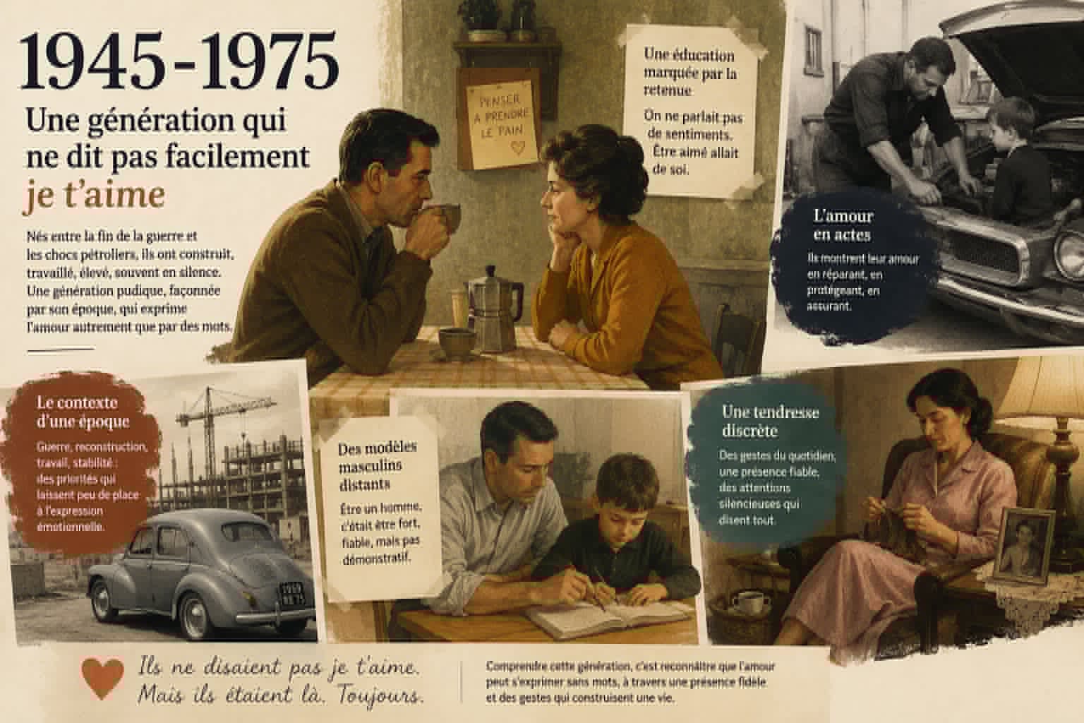 La génération de ceux qui ne disent pas “je t’aime”