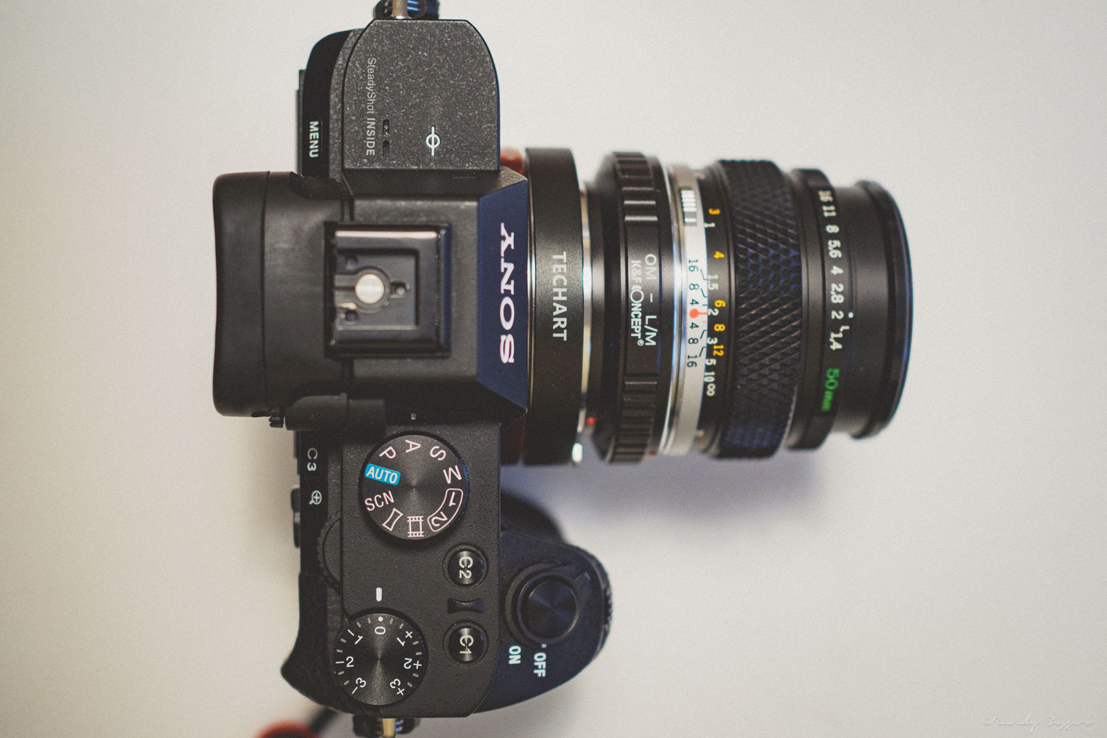 Techart PRO with Olympus OM to Leica M mount + Olympus OM 50mm f/1.4