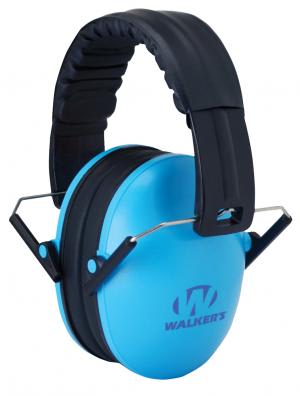 Folding Kids Over Ear Muff Blue