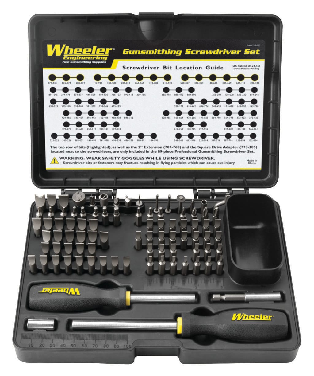 Wheeler 89-Piece Professional Gunsmithing Screwdriver Set