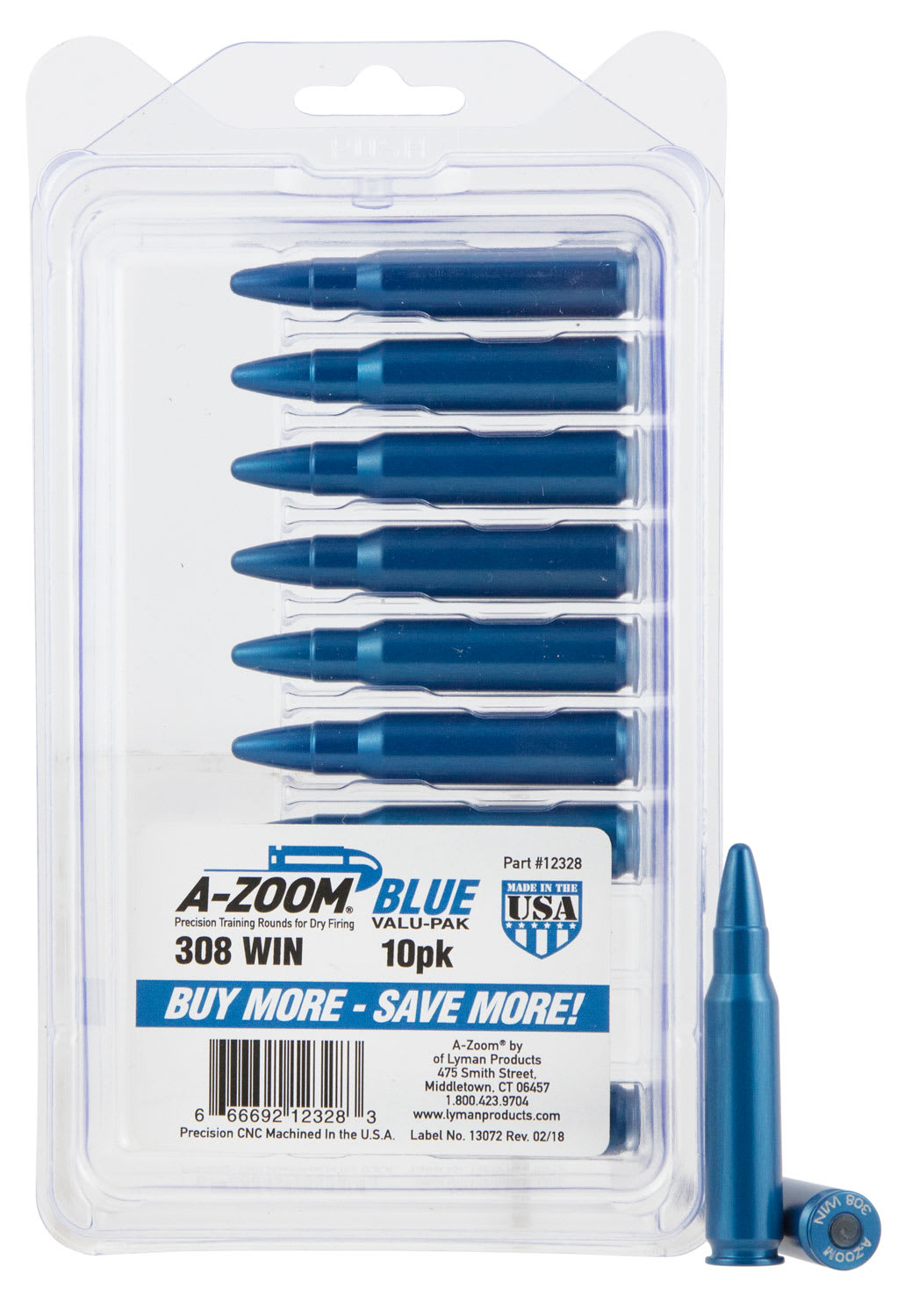 A-Zoom Snap Caps 308WIN 10PK
