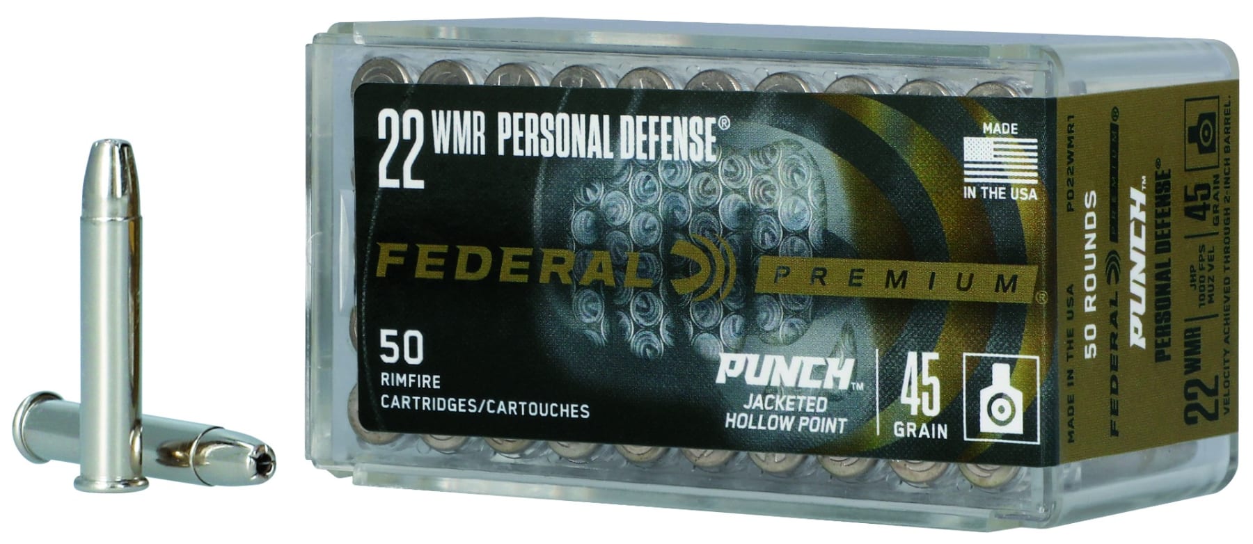.22 Mag Federal Punch 45 Gr JH…
