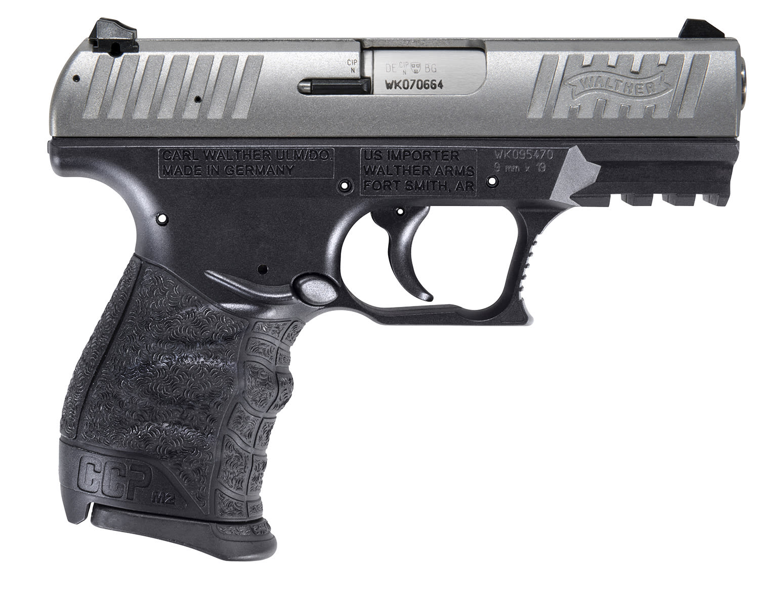 Walther CCP 9MM 3.54" 8 Rds SS