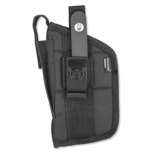 Bulldog Cases Extreme Belt Holster, Compact Auto with Laser or Light, 2.5″-3.75″ Barrel, Ambidextrous, Black