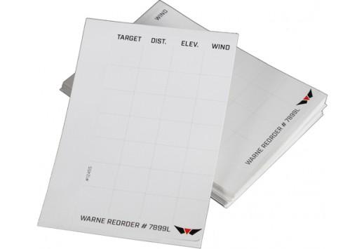 Warne Skyline Precision Data Card Label Refills, 50 Pack