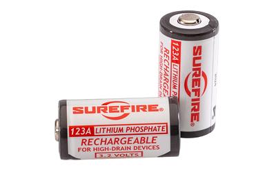SureFire SFLFP123 Rechargeable 123A Batteries, 2-Pack