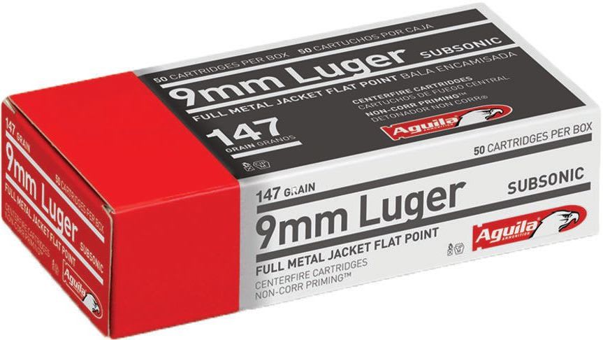 AGUILA 9MMLUGER 147GR FMJ 50RND - Guns N Gear