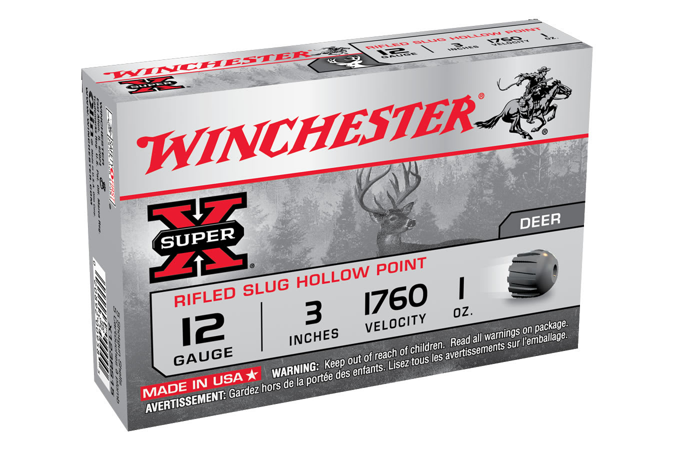 Winchester 12 GA 3″ SUPER-X RIFL