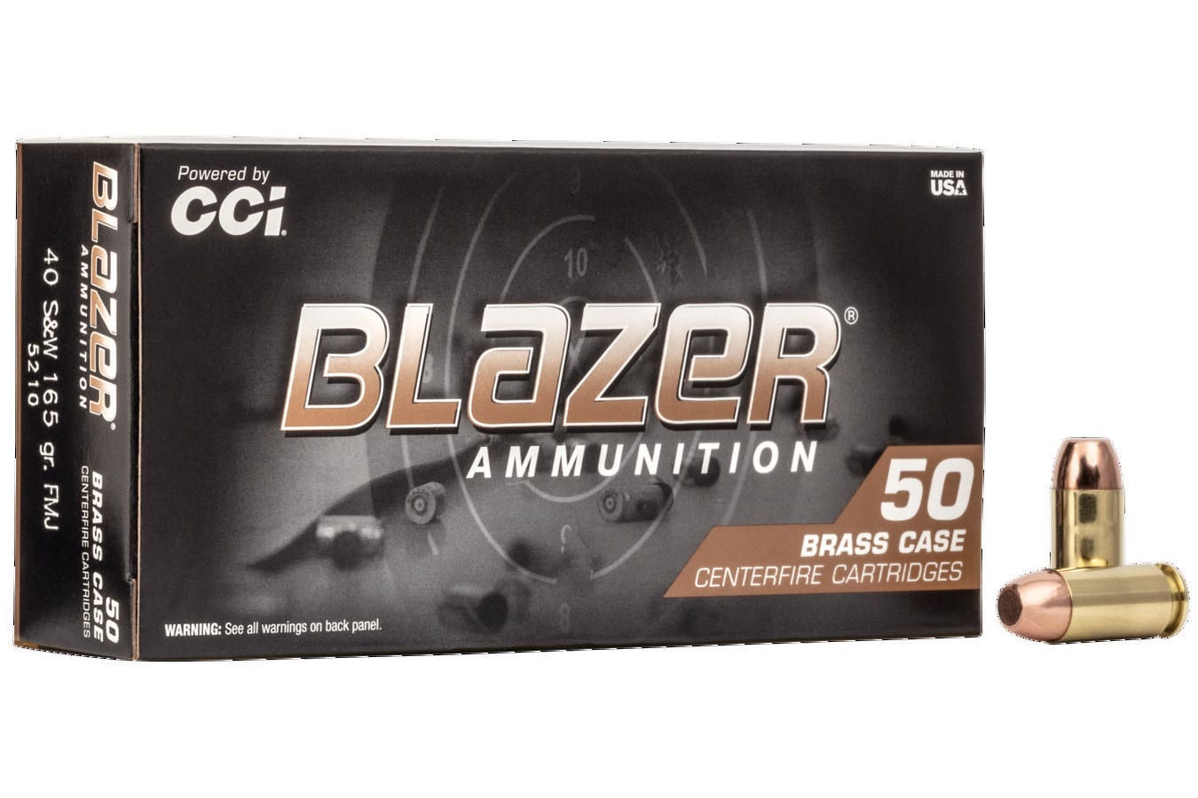 CCI Blazer Brass .40 SW 165 gr