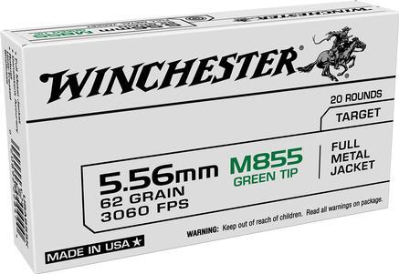 Winchester 5.56 62GR Green Tip