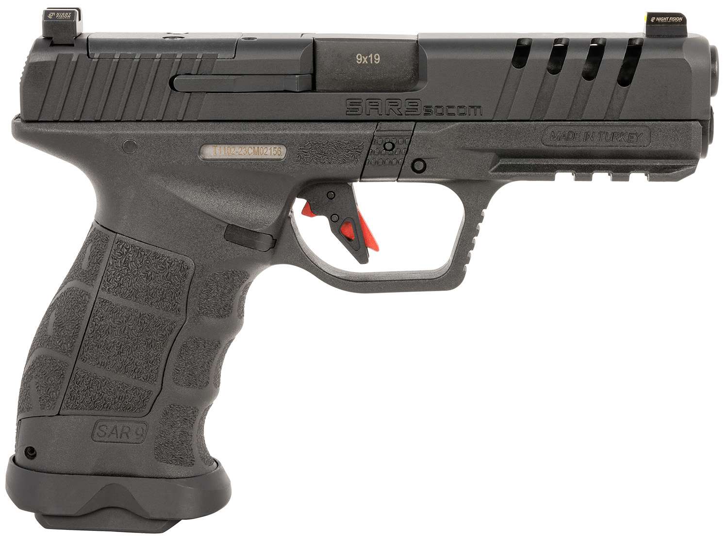 SAR SAR9 SOCOM Black 9mm