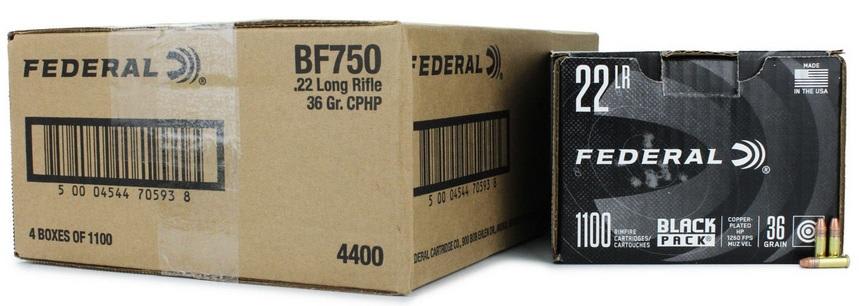 Federal Black 22LR 36GR 1100RDS