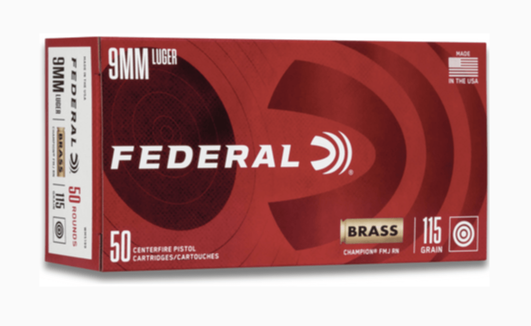 Federal Champion 9mm 115GR Case