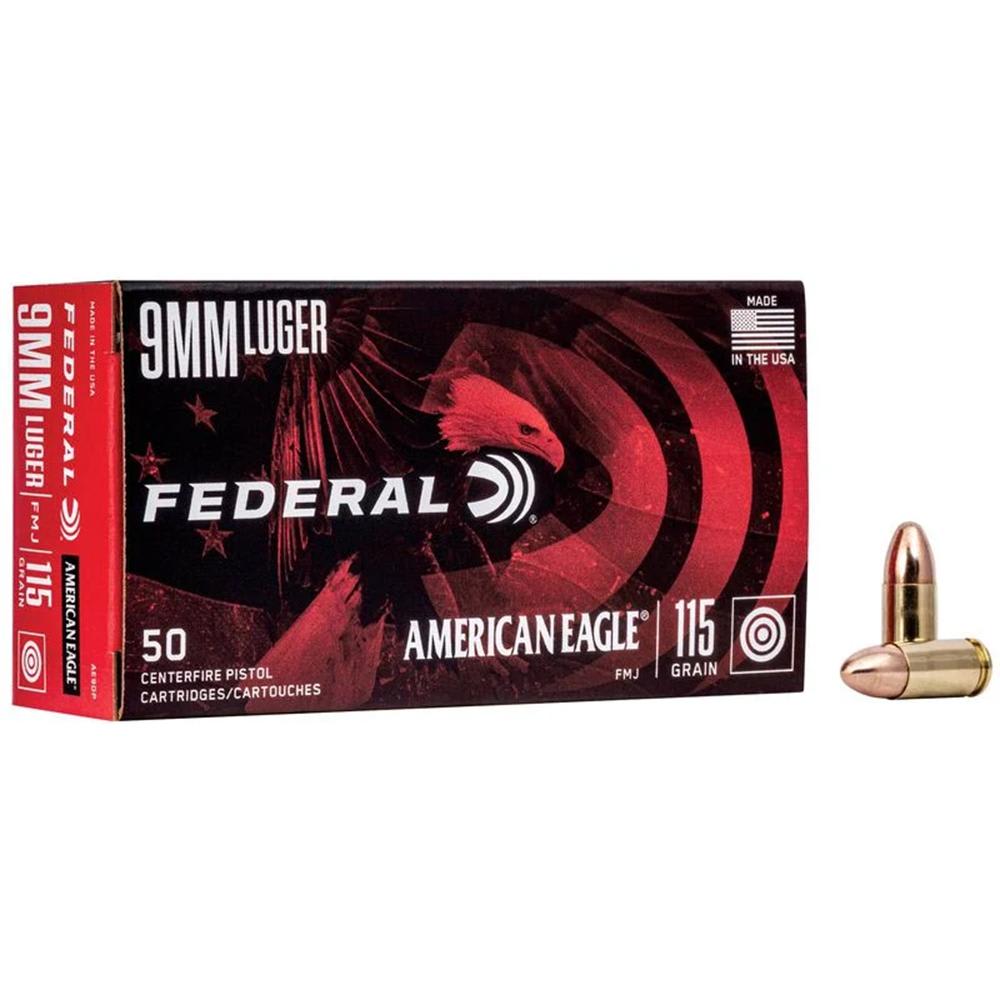 Federal AE 9mm 115GR 1000RDS