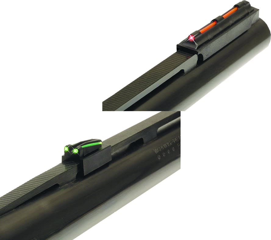 TruGlo TG941XA Magnum Gobble-Dot Xtreme 1/4″ Rib Fiber Optic Shotgun Sight Set, Red/Green