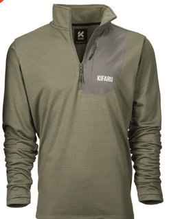 RANGER GREEN MED GRID FLEECE