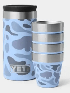 SHOT GLASSES & CASE BLUE CAMO