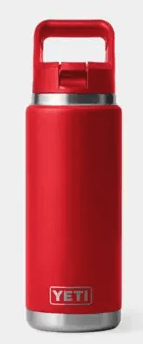 C STRAW BOTTLE 26 OZ RED