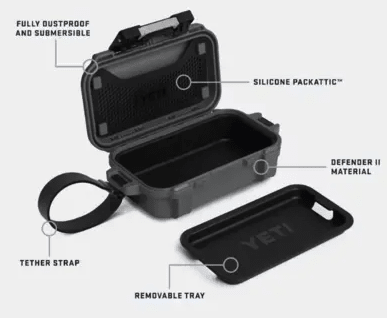 GOBOX 1 GEAR CASE CHARCOAL