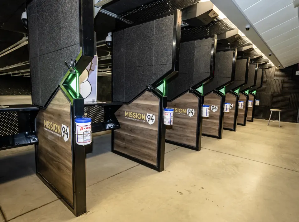 Shooting range lanes