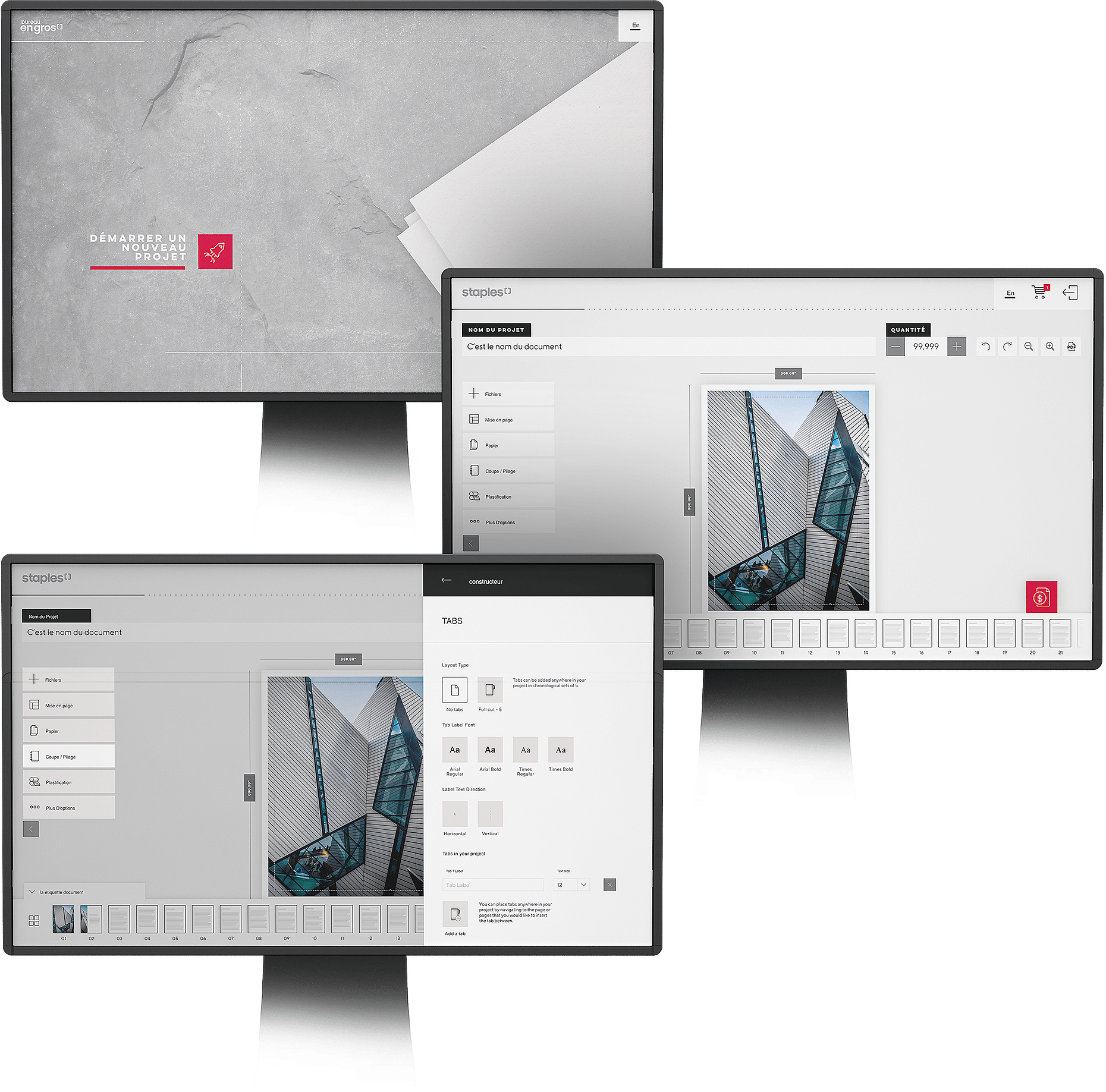 Solution Builder screens