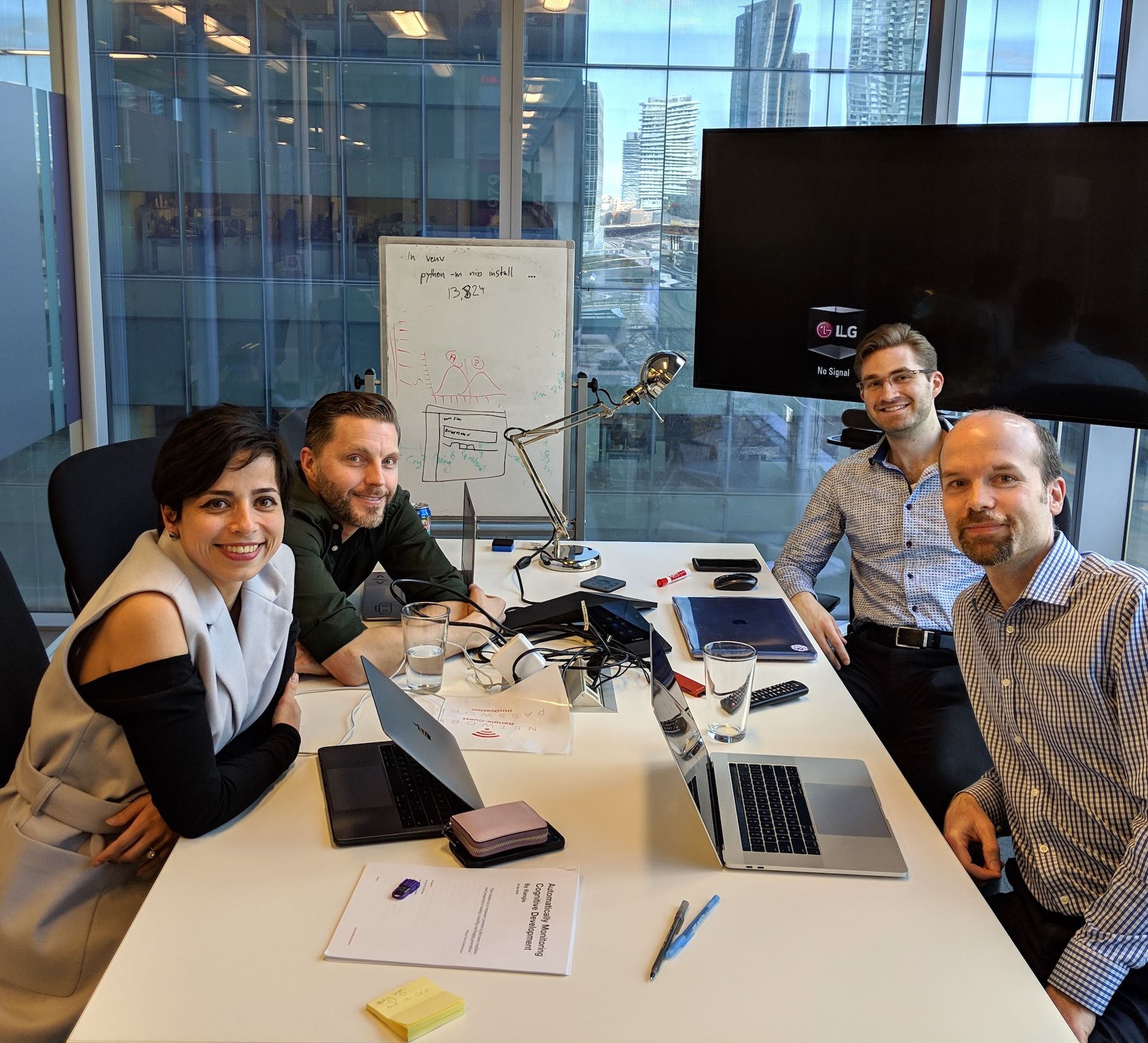 photo of team members in office